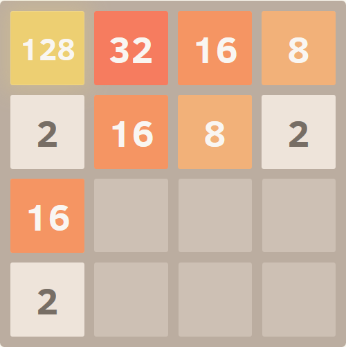 Exemplo de placa 2048